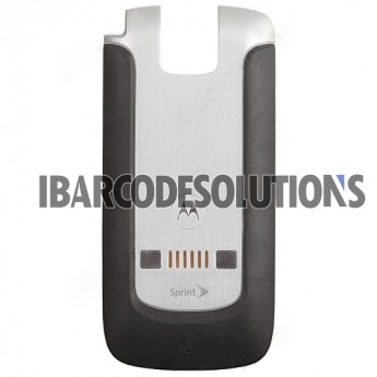 Replacement For Motorola ES400 Battery Door Replacement (Thin) - Black - With Sprint and Motorola Logo