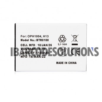 Replacement For Opticon H13 Battery( BTR0100, 3.7V 1100mAh )