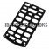 Replacement For Symbol MC3100, MC3190 Plastic Keypad Bezel (28 Keys)